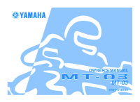 Yamaha MT-03 - Owners manual 2006 EN-0
